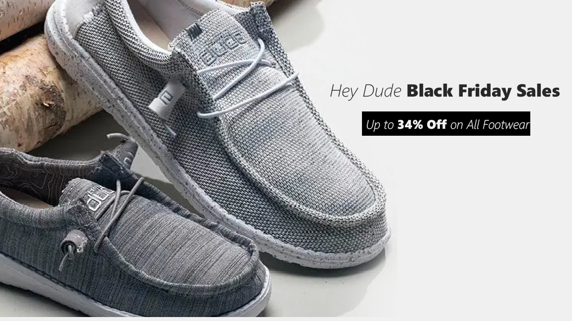 Hey Dude Holiday Sales – Up to 34% Off on All Footwear